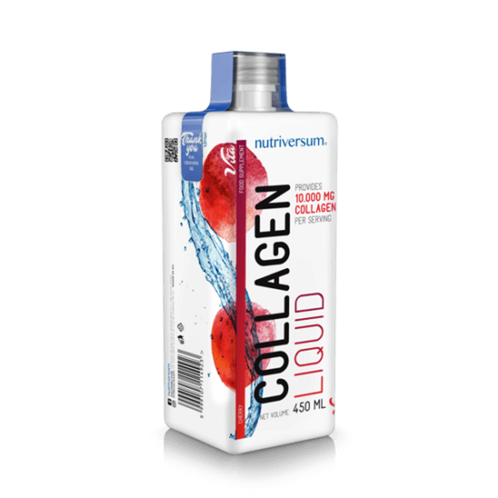 Nutriversum VITA - Collagen liquid 10.000 mg - Folyékony kollagén Cseresznye ízű - 450 ml