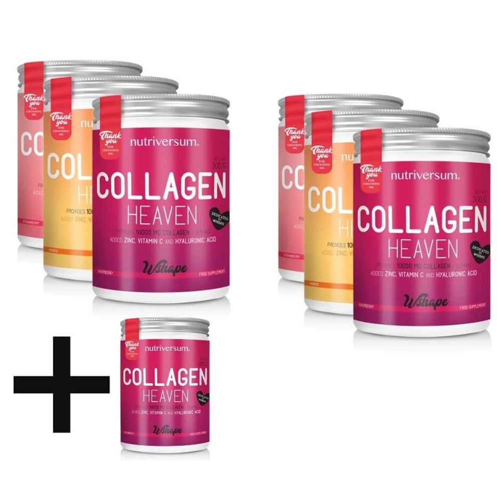 Nutriversum Collagen+ kollagén por - Wshape - 600 g - zöld alma