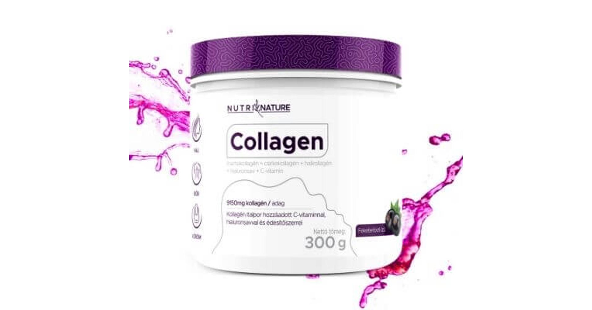 Nutri Nature Collagen Feketeribizli Ízű