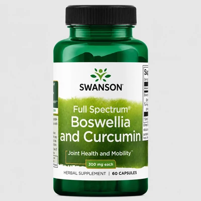 Swanson Boswellia &amp;amp; Curcumin (300-300 mg) - 60 kapszula