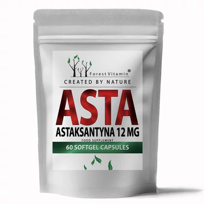 Forest Vitamin® Asztaxantin BIO Vegán 12 mg – 60 olajos kapszula