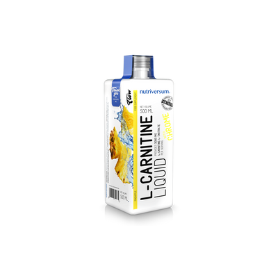 Nutriversum L-carnitine - folyékony l-karnitine - 3000mg l-carnitine, krómmal kiegészítve, ananász ízű.