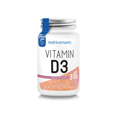 Nutriversum - D3-vitamin 4000 - 60 tabletta