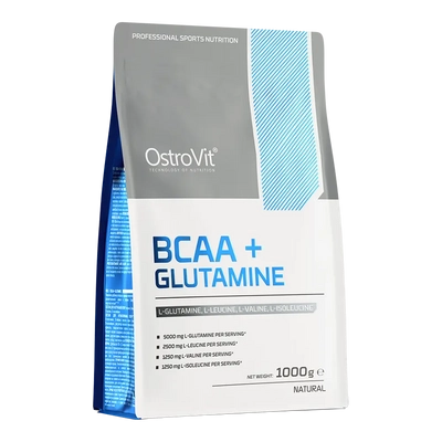 OstroVit - BCAA + Glutamine - Ízesítetlen - 1000 g 
