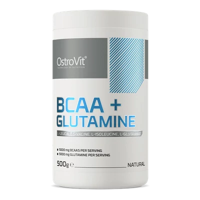 OstroVit - BCAA + Glutamine - Ízesítetlen - 500 g 