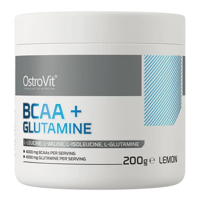 OstroVit - BCAA + Glutamine - Citrom - 200 g 