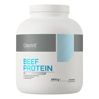 OstroVit - Beef Protein - Marha fehérje - Eper - 1800 g