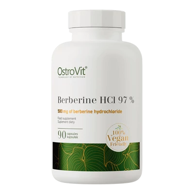 OstroVit - Berberine HCl 97% - Vegán - 90 kapszula