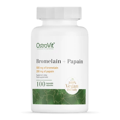 OstroVit - Bromelain + Papain (Vegán) - 100 kapszula