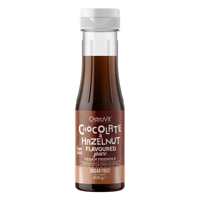 OstroVit - Chocolate &amp; Hazelnut Sauce - Csoki-mogyoró ízű szirup - 300 g