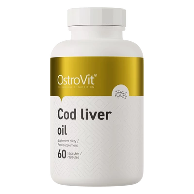 OstroVit Cod liver oil - Tőkehalmáj Olaj - 60 kapszula