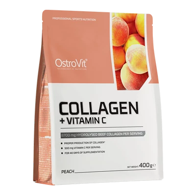 OstroVit - Kollagén + C-vitamin - Barackos ízű - 400g