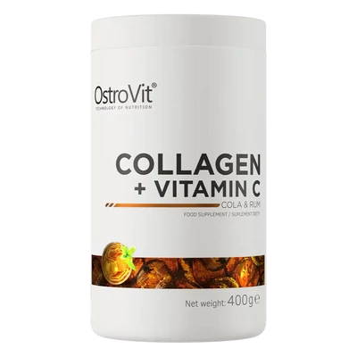 OstroVit - Kollagén + C-vitamin - Kóla-rum ízű - 400g