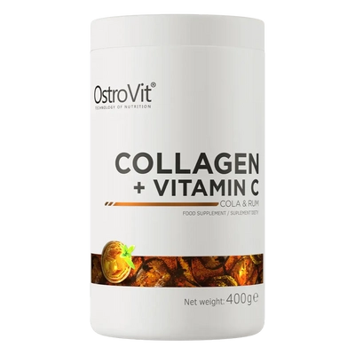 OstroVit - Kollagén + C-vitamin - Kóla-rum ízű - 400g