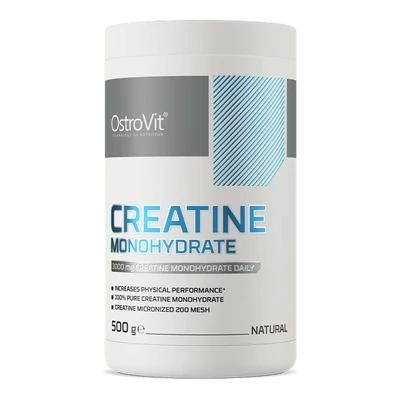 Kreatin Monohidrát Por 500 g – OstroVit (Ízesítetlen)