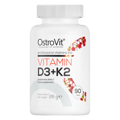 OstroVit - D3-Vitamin + K2-Vitamin - D3+K2 - 90 tabl.