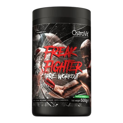 OstroVit - Freak Fighter Pre Workout - Trópusi gyümölcsös - 500 g 