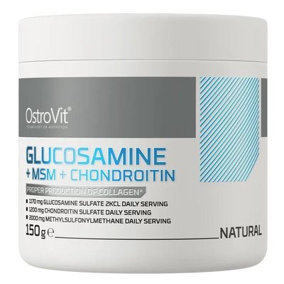 OstroVit -  Glucosamine + MSM + Chondroitin por - Ízesítetlen - 150 g
