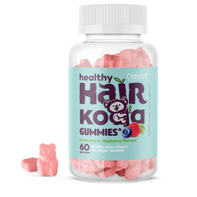 OstroVit Healthy Hair Koala hajvitamin gumicukor, 60db