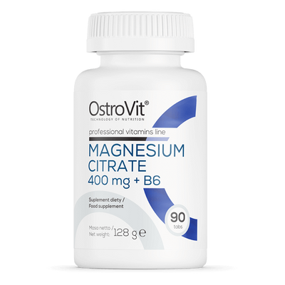 Magnesium Citrate 400 mg + B6 - 90db - OstroVit 