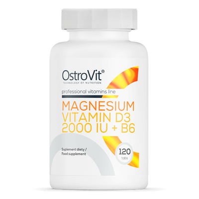 OstroVit - Magnézium + D3-vitamin 2000 NE + B6-vitamin - 120 tabletta