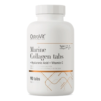 OstroVit - Marine Collagen + Hyaluronic Acid + C-Vitamin - 90 tabl.