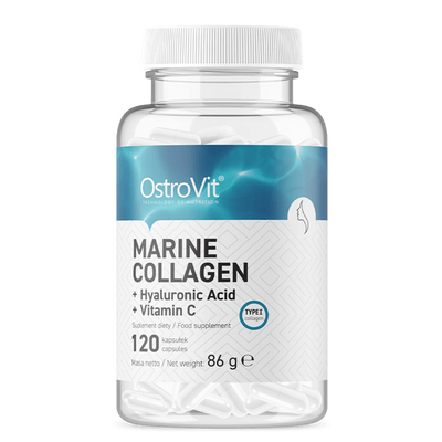 Ostrovit - Tengeri hal kollagén + Hyaluron + C-vitamin - 120 kapsz.