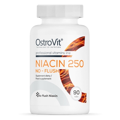 OstroVit - Niacin 250 - NO FLUSH - 90 tabletta