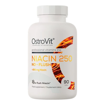OstroVit - Niacin 250 - NO FLUSH - 90 tabletta