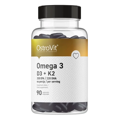 OstroVit - Omega 3 D3+K2 - 90 kapszula