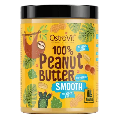OstroVit - 100% Peanut Butter - Mogyoróvaj - Smooth (sima) - 1 Kg