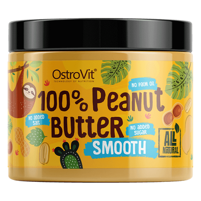 OstroVit - 100% Peanut Butter - Mogyoróvaj - Smooth (sima) - 500 g