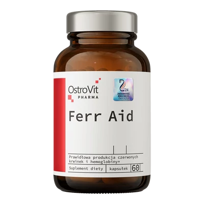 OstroVit Pharma - Ferr Aid - Vas-biszglicinát - 60 kapszula