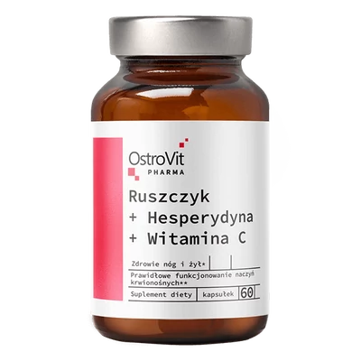 OstroVit - Ruszkusz + Heszperidin + C-vitamin - 60 kapszula