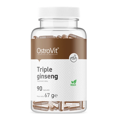 OstroVit - Triple Ginseng - Tripla Ginzeng - 90 vegán kapszula