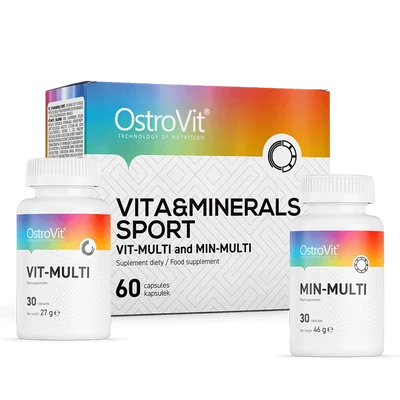 OstroVit - VITA &amp;amp; MINERALS Sport - Multivitamin pakk - 60 kapszula