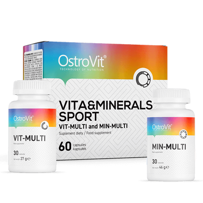 OstroVit - VITA &amp; MINERALS Sport - Multivitamin pakk - 60 kapszula