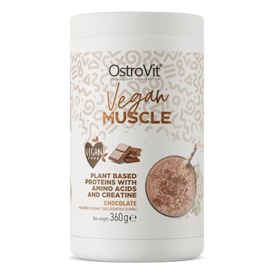 OstroVit - Vegan Muscle - Növényi fehérje - Csokoládé - 360 g 