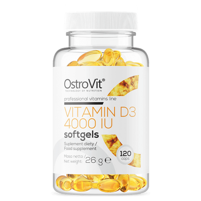 OstroVit Vitamin D3 4000 IU 120 lágykapszula