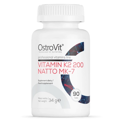 K2-Vitamin 200 Natto MK-7 - 90 tabl. - OstroVit