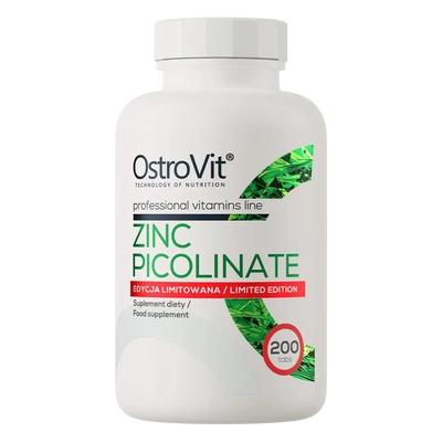OstroVit - Zinc Picolinate - Cink-pikolinát - 200 tabletta