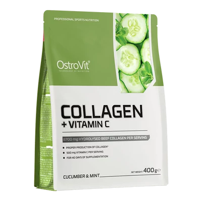 OstroVit - Kollagén + C-vitamin - Barackos ízű - 400g