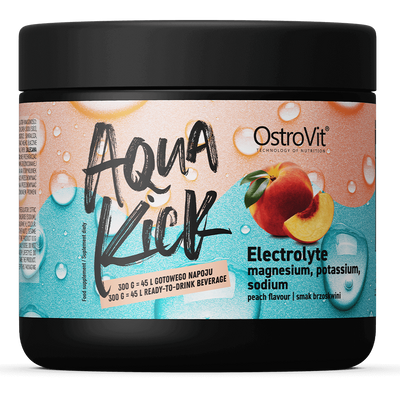 Ostrovit Aqua Kick Electrolyte - barackos ízű, elektrolit italpor - 300 g
