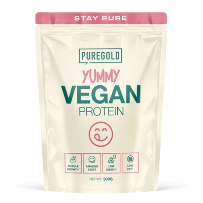 Pure Gold Protein - Yummy Vegan Protein - Fehércsoki-mogyoró - 500 g 
