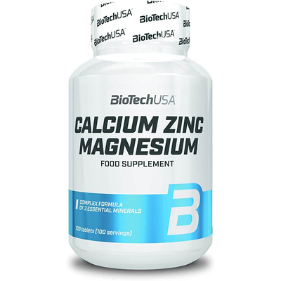 BiotechUSA - Calcium Zinc Magnesium 100 tablettaCalcium Zinc Magnesium 100 tabletta