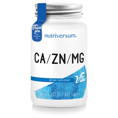 Nutriversum Ca-Zn-Mg - kalcium, cink, magnézium tabletta 