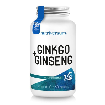 Ginkgo Biloba + Ginseng - 60 db - Nutriversum