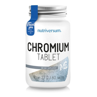 Nutriversum Chromium - Króm tabletta - 60 tabletta