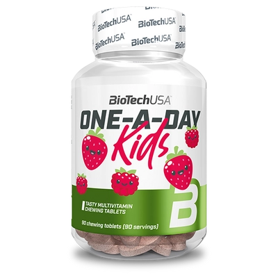 BiotechUSA - One - A - Day Kids - Gyerekvitamin - 90 rágótabletta