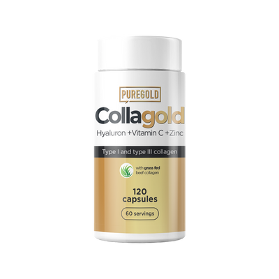 Pure Gold Protein - CollaGold - kevert kollagén, marha kollagén és hal kollagén, hidrolizált kollagén kapszula